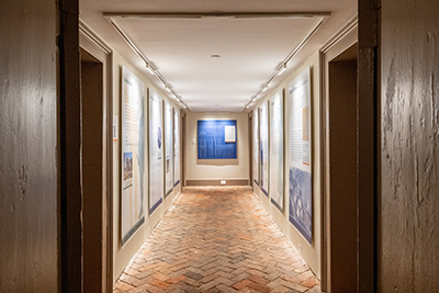 Pavilion X exhibition hallway