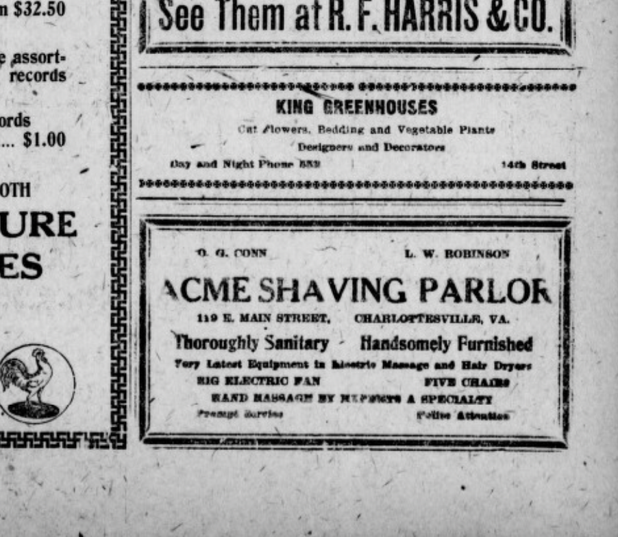 Acme Shaving Parlor Ad